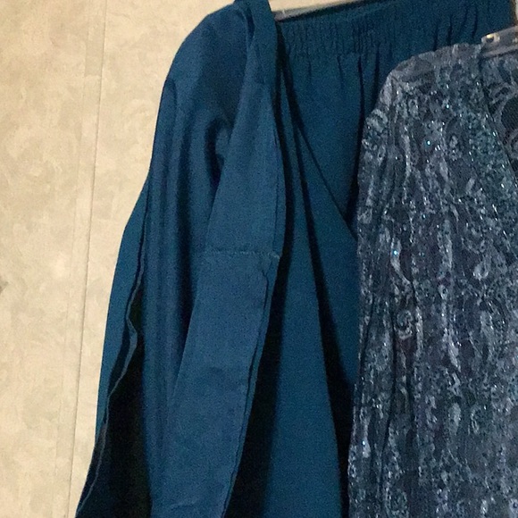 Women’s 3pc Skirt Set Teal Blue 16 - Picture 5 of 5